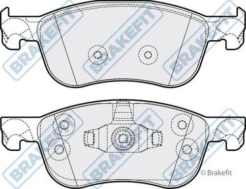 Apec front brake pad set - front, for