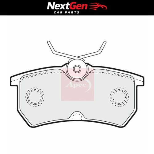 Rear brake pads - rear, for
